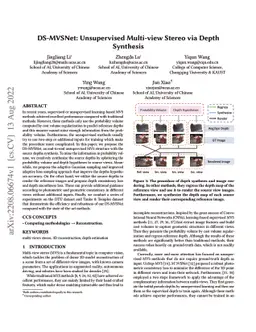 DS-MVSNet: Unsupervised Multi-view Stereo via Depth Synthesis