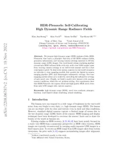 HDR-Plenoxels: Self-Calibrating High Dynamic Range Radiance Fields