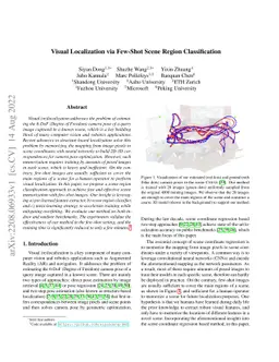 Visual Localization via Few-Shot Scene Region Classification