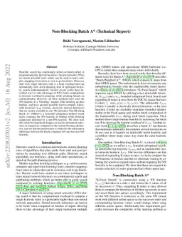 Non-Blocking Batch A* (Technical Report)