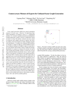 Context-aware Mixture-of-Experts for Unbiased Scene Graph Generation