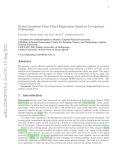 Global Consistent Point Cloud Registration Based on Lie-algebraic
  Cohomology