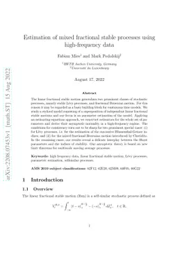 Estimation of mixed fractional stable processes using high-frequency
  data