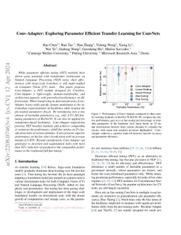 Conv-Adapter: Exploring Parameter Efficient Transfer Learning for
  ConvNets