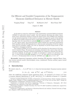 On Efficient and Scalable Computation of the Nonparametric Maximum
  Likelihood Estimator in Mixture Models