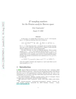 $L^p$ sampling numbers for the Fourier-analytic Barron space