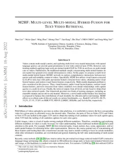 M2HF: Multi-level Multi-modal Hybrid Fusion for Text-Video Retrieval