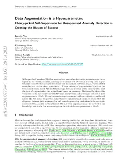 Data Augmentation is a Hyperparameter: Cherry-picked Self-Supervision
  for Unsupervised Anomaly Detection is Creating the Illusion of Success