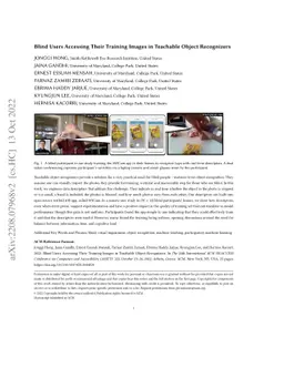 Blind Users Accessing Their Training Images in Teachable Object
  Recognizers