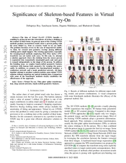 Significance of Skeleton-based Features in Virtual Try-On