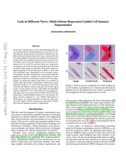 Look in Different Views: Multi-Scheme Regression Guided Cell Instance
  Segmentation