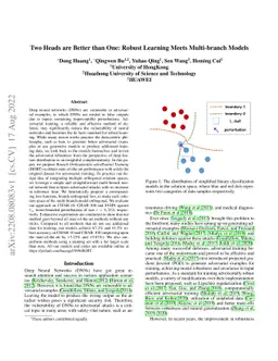 Two Heads are Better than One: Robust Learning Meets Multi-branch Models