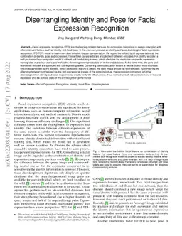 Disentangling Identity and Pose for Facial Expression Recognition