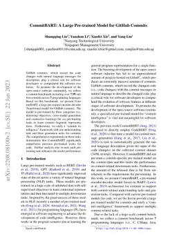 CommitBART: A Large Pre-trained Model for GitHub Commits