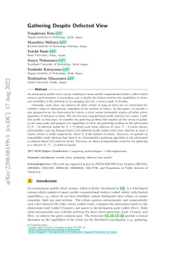 Gathering Despite Defected View