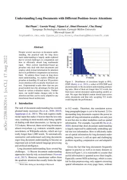 Understanding Long Documents with Different Position-Aware Attentions