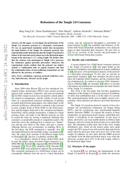 Robustness of the Tangle 2.0 Consensus