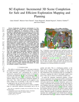 SC-Explorer: Incremental 3D Scene Completion for Safe and Efficient
  Exploration Mapping and Planning