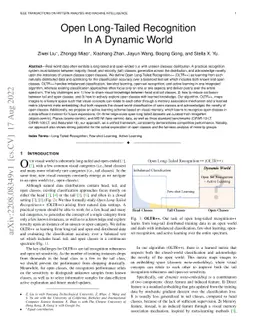 Open Long-Tailed Recognition in a Dynamic World