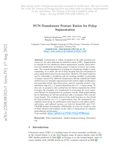 FCN-Transformer Feature Fusion for Polyp Segmentation