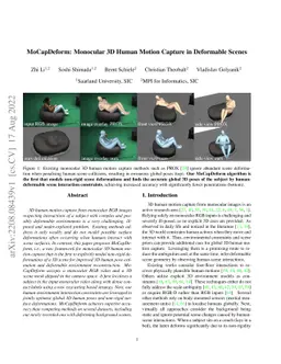 MoCapDeform: Monocular 3D Human Motion Capture in Deformable Scenes
