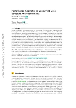 Performance Anomalies in Concurrent Data Structure Microbenchmarks