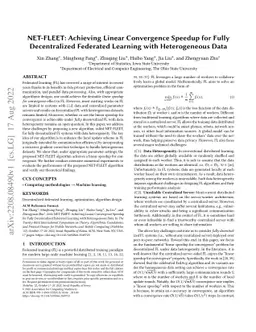 NET-FLEET: Achieving Linear Convergence Speedup for Fully Decentralized
  Federated Learning with Heterogeneous Data
