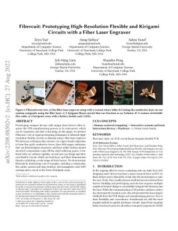 Fibercuit: Prototyping High-Resolution Flexible and Kirigami Circuits
  with a Fiber Laser Engraver