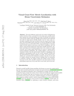 Visual Cross-View Metric Localization with Dense Uncertainty Estimates