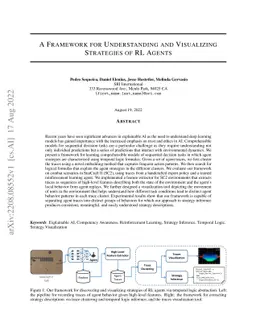 A Framework for Understanding and Visualizing Strategies of RL Agents