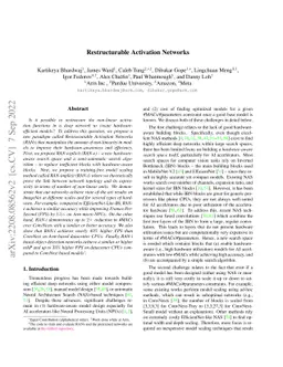 Restructurable Activation Networks