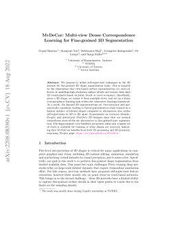 MvDeCor: Multi-view Dense Correspondence Learning for Fine-grained 3D
  Segmentation