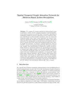 Spatial Temporal Graph Attention Network for Skeleton-Based Action
  Recognition