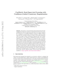 ConMatch: Semi-Supervised Learning with Confidence-Guided Consistency
  Regularization