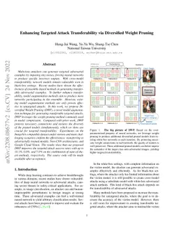 Enhancing Targeted Attack Transferability via Diversified Weight Pruning