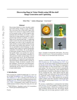 Discovering Bugs in Vision Models using Off-the-shelf Image Generation
  and Captioning