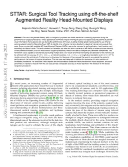 STTAR: Surgical Tool Tracking using off-the-shelf Augmented Reality
  Head-Mounted Displays