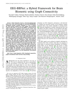 EEG-BBNet: a Hybrid Framework for Brain Biometric using Graph
  Connectivity