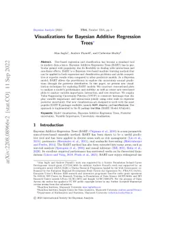 Visualizations for Bayesian Additive Regression Trees