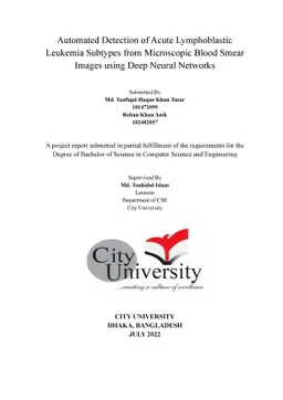 Automated Detection of Acute Lymphoblastic Leukemia Subtypes from
  Microscopic Blood Smear Images using Deep Neural Networks