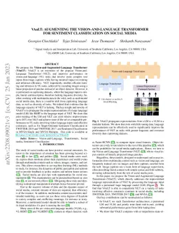 VAuLT: Augmenting the Vision-and-Language Transformer for Sentiment
  Classification on Social Media