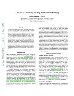 A Review of Uncertainty for Deep Reinforcement Learning