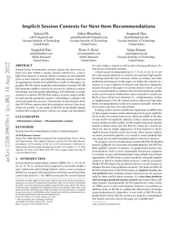 Implicit Session Contexts for Next-Item Recommendations