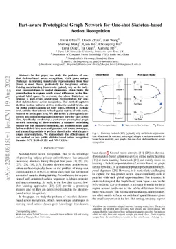 Part-aware Prototypical Graph Network for One-shot Skeleton-based Action
  Recognition