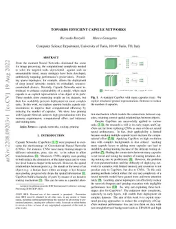 Towards Efficient Capsule Networks