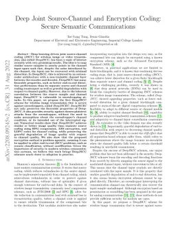 Deep Joint Source-Channel and Encryption Coding: Secure Semantic
  Communications