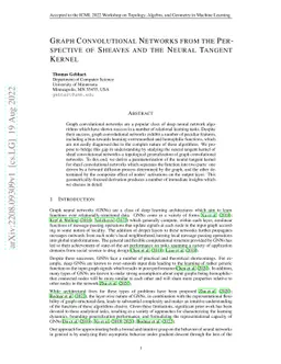 Graph Convolutional Networks from the Perspective of Sheaves and the
  Neural Tangent Kernel