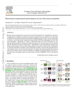 Hierarchical Compositional Representations for Few-shot Action
  Recognition