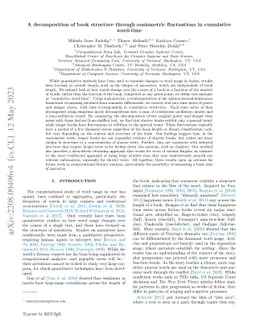 A decomposition of book structure through ousiometric fluctuations in
  cumulative word-time