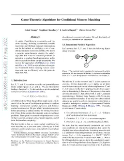 Game-Theoretic Algorithms for Conditional Moment Matching